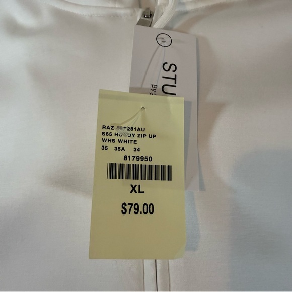 SOFT White Zip Hoodie, Stretchy XL NWT - Picture 9 of 10